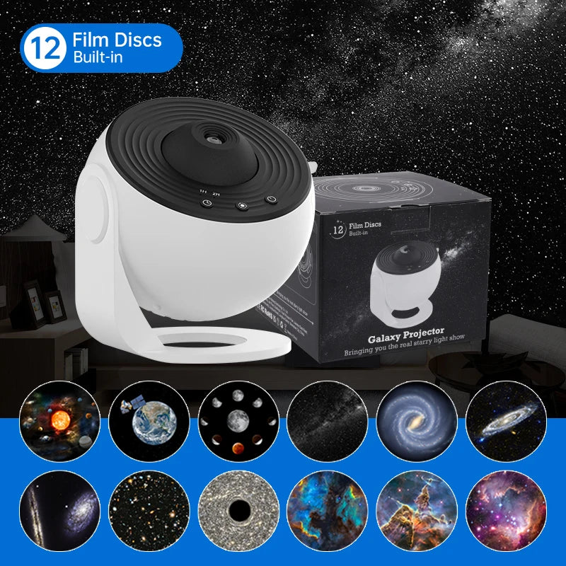 AUSYLE Night Galaxy Projector Starry Sky Planetarium Lamp