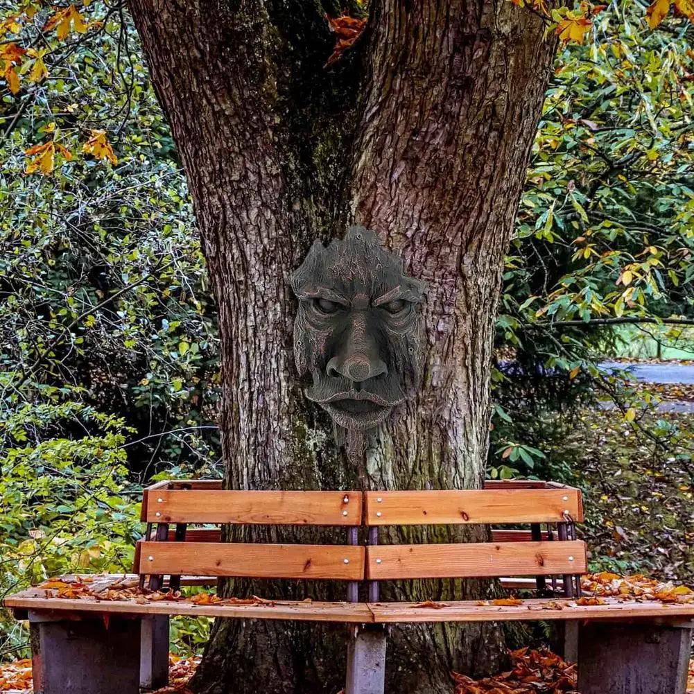 Hign Concerned Greenman Tree Resin Garden Outdoor Sculpture