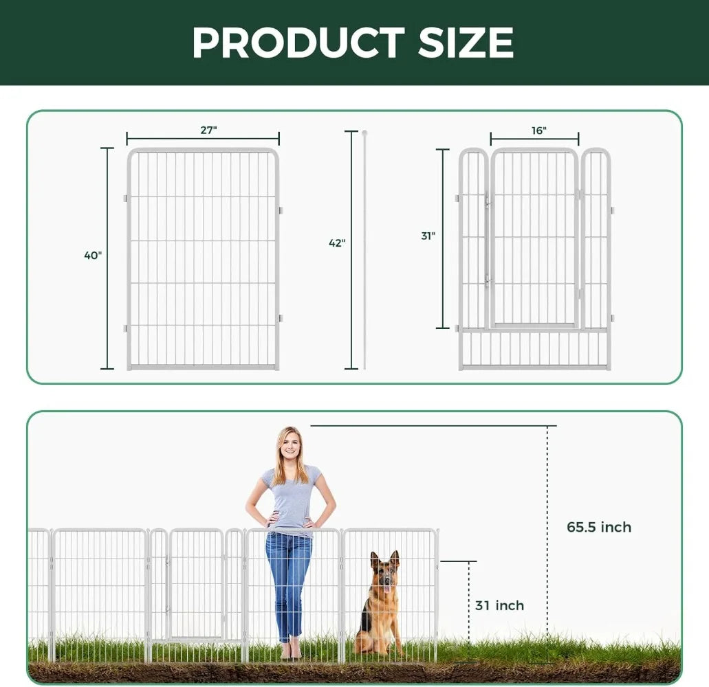 Feature Garden Fence No Dig Metal Gate With Panels