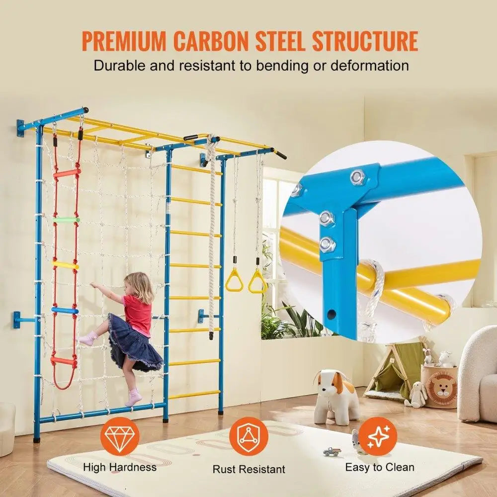 Mistys Garden Kids Climbing Gym Steel Multisport Playset