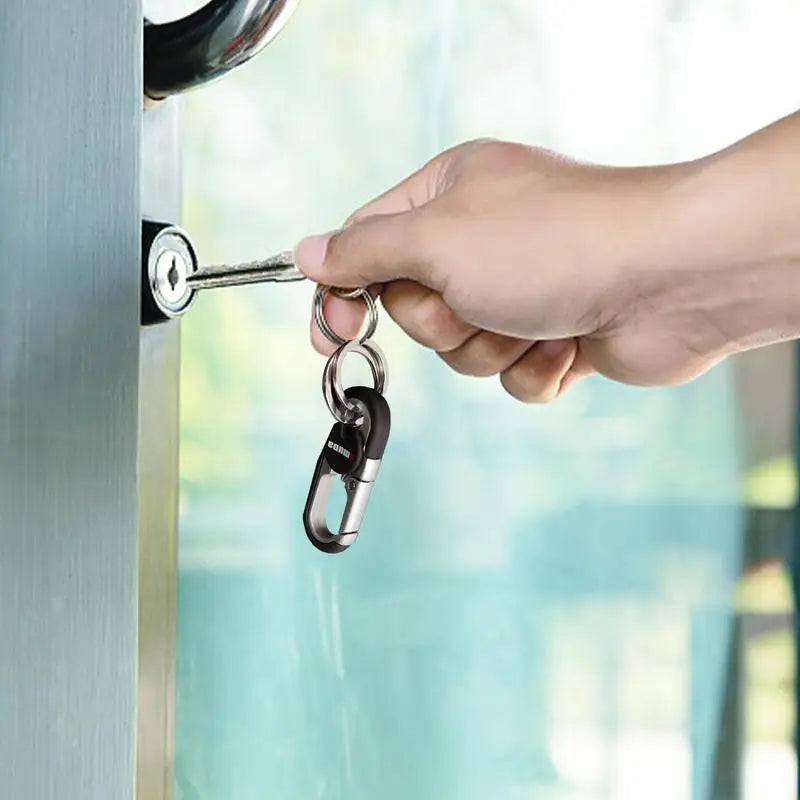 Electric Key Carabiner Double Rings Key Chains For Car Keys
