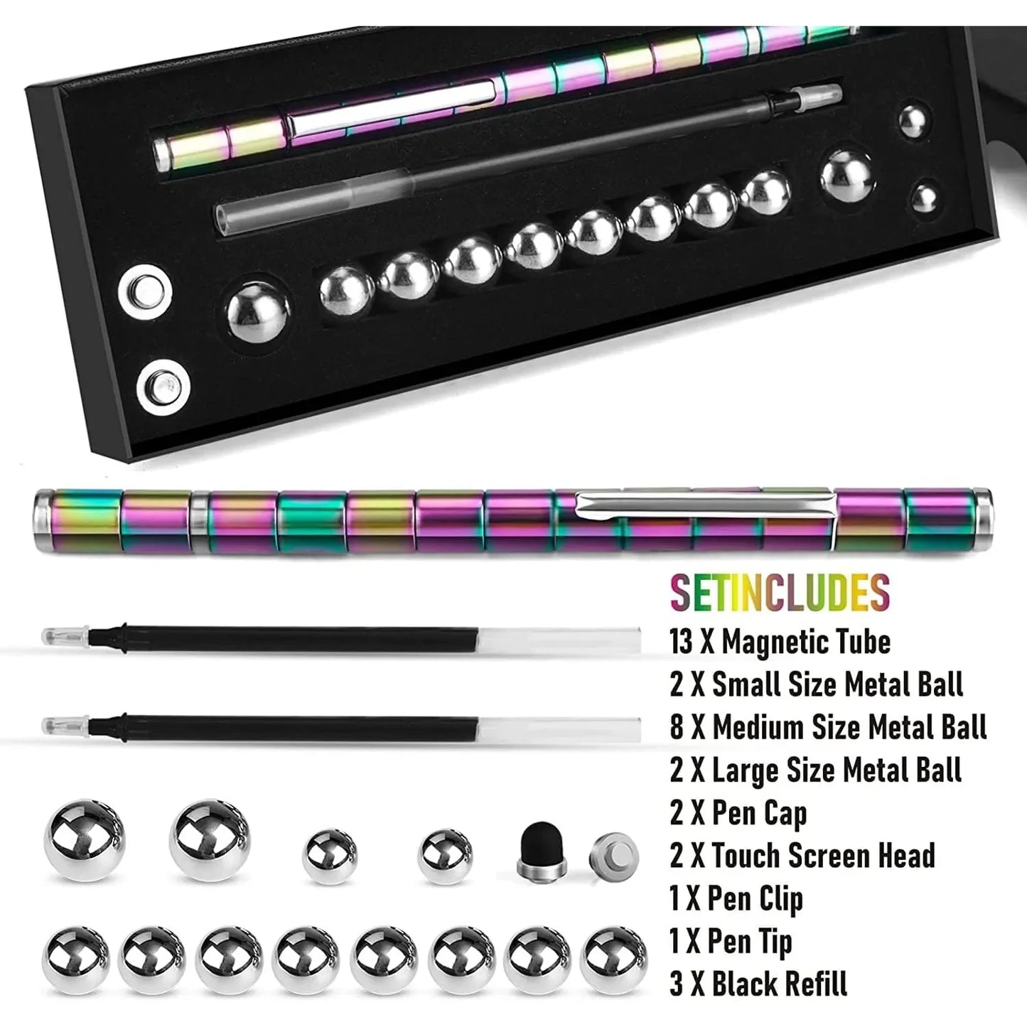 Hign-concerned Chemical Magnetic Fidget Pens Stress Relief
