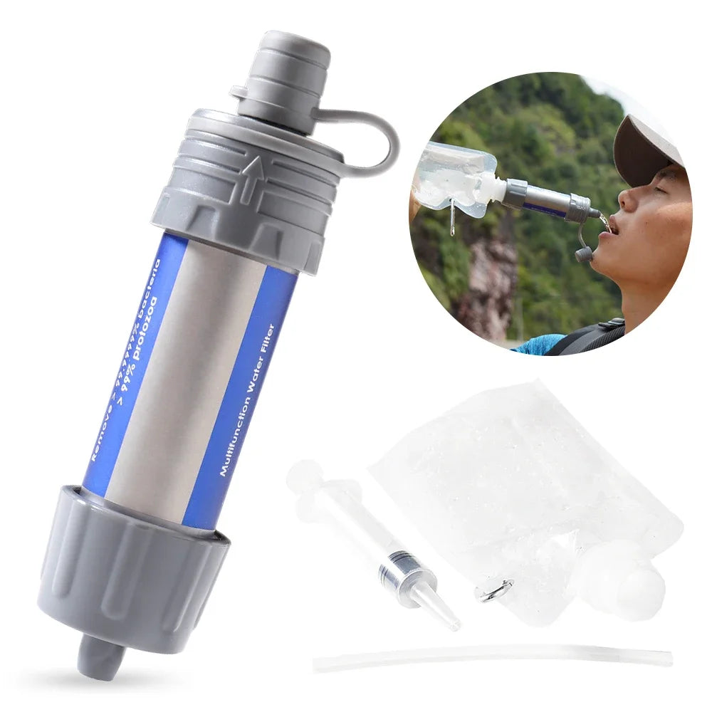 LISMHign-concerned Outdoor Survival Water Filter Straw Kit