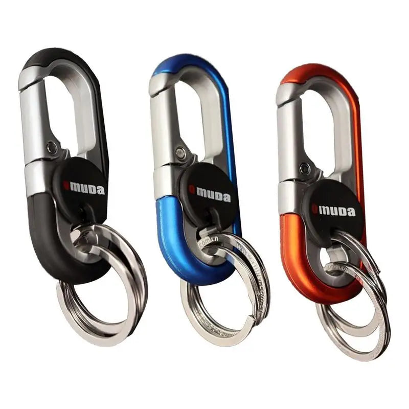 Electric Key Carabiner Double Rings Key Chains For Car Keys