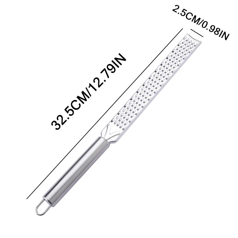Stainless Steel Multi Purpose Cheese Grater With Hanging Loop