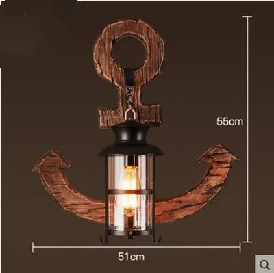 Retro Wooden Wall Lamp for Living Room Wood LED Sconces Cafe Bar Bedroom Bedside Industrial Style Home Decor Wall Light Fixtures