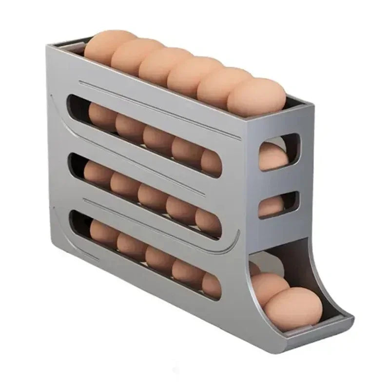 Refrigerator Egg Storage 4 Layers Automatic Rolling Egg Holder