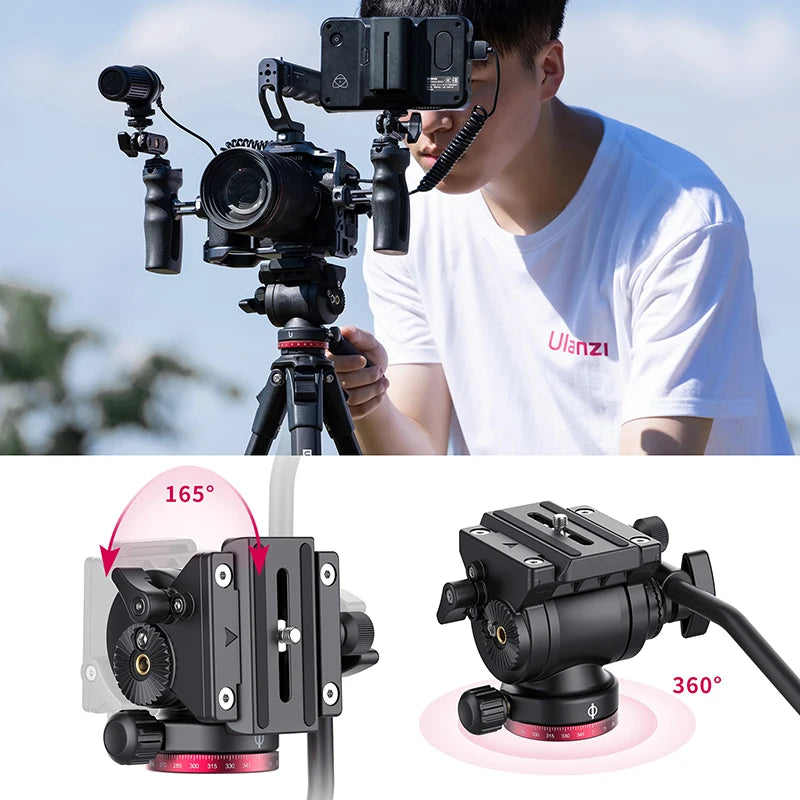 Ulanzi OMBRA Travel Tripod 360 Degree Panorama Fluid Drag