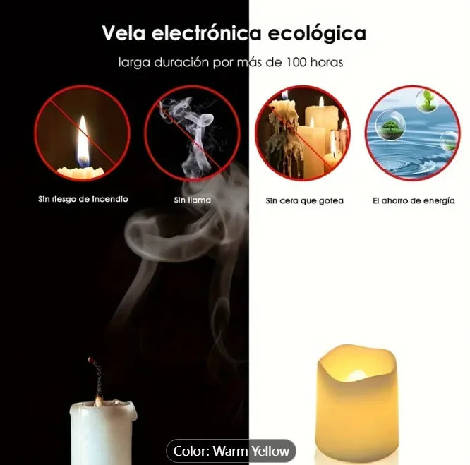 24-Pack Flameless LED Tea Lights