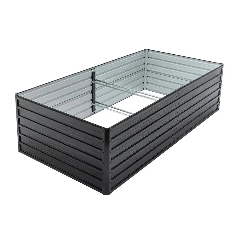 Galvanized Raised Garden Bed Kit Rectangular Metal Planter
