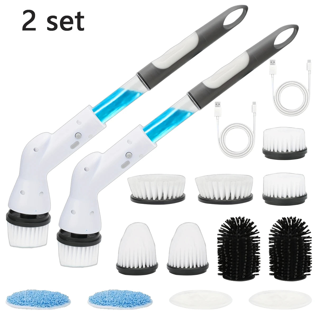 Cordless Electric Spin Scrubber Multi Surface Cleaner For Bathroom Kitchen