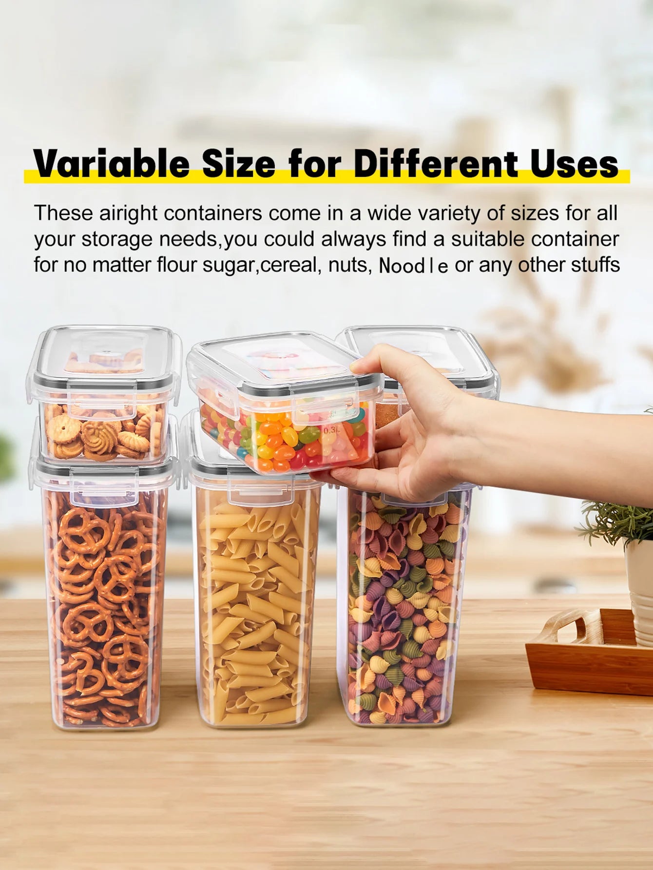 24pcs Sealed food storage containers - organizing various items