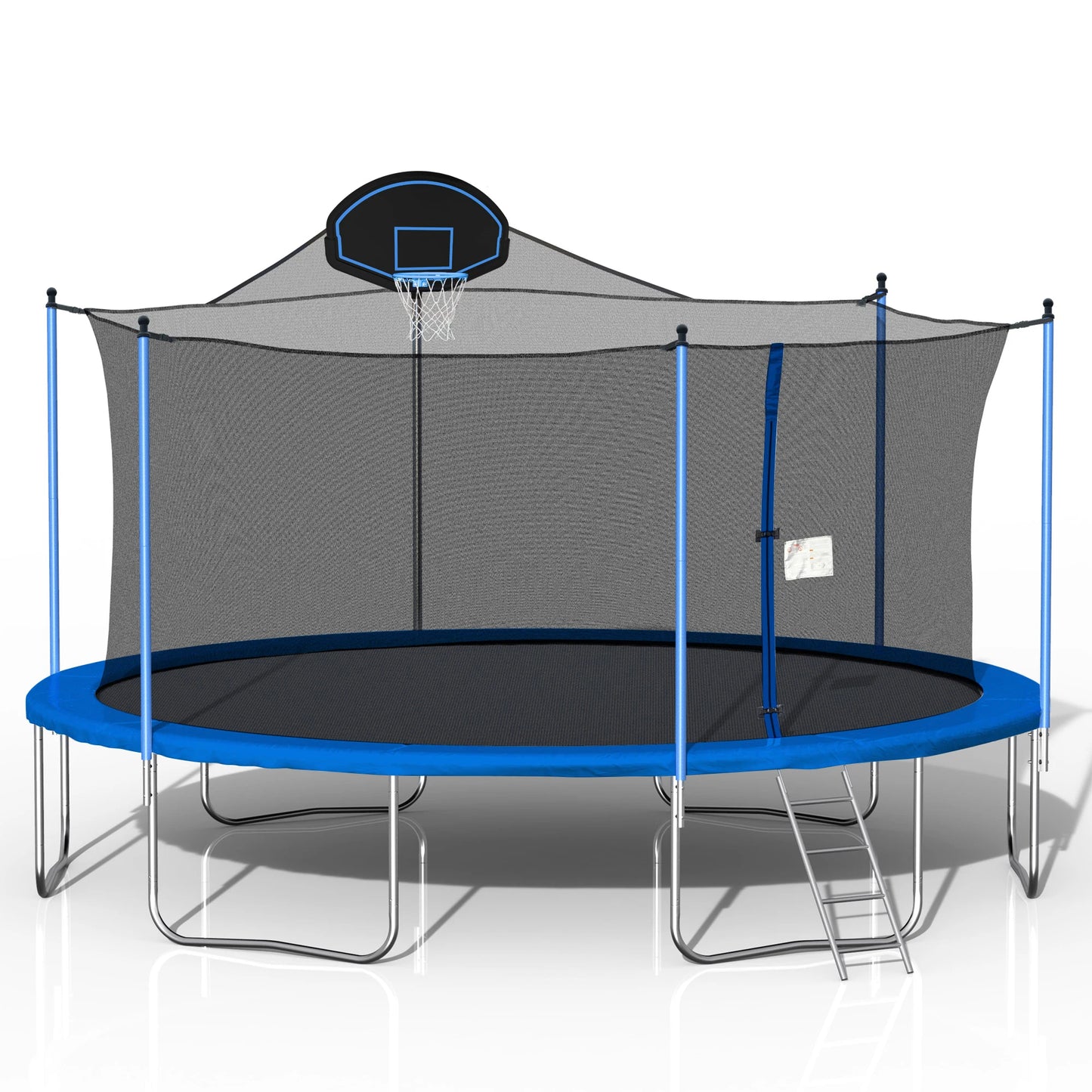 Misty's Garden Trampoline With Basketball Hoop Net