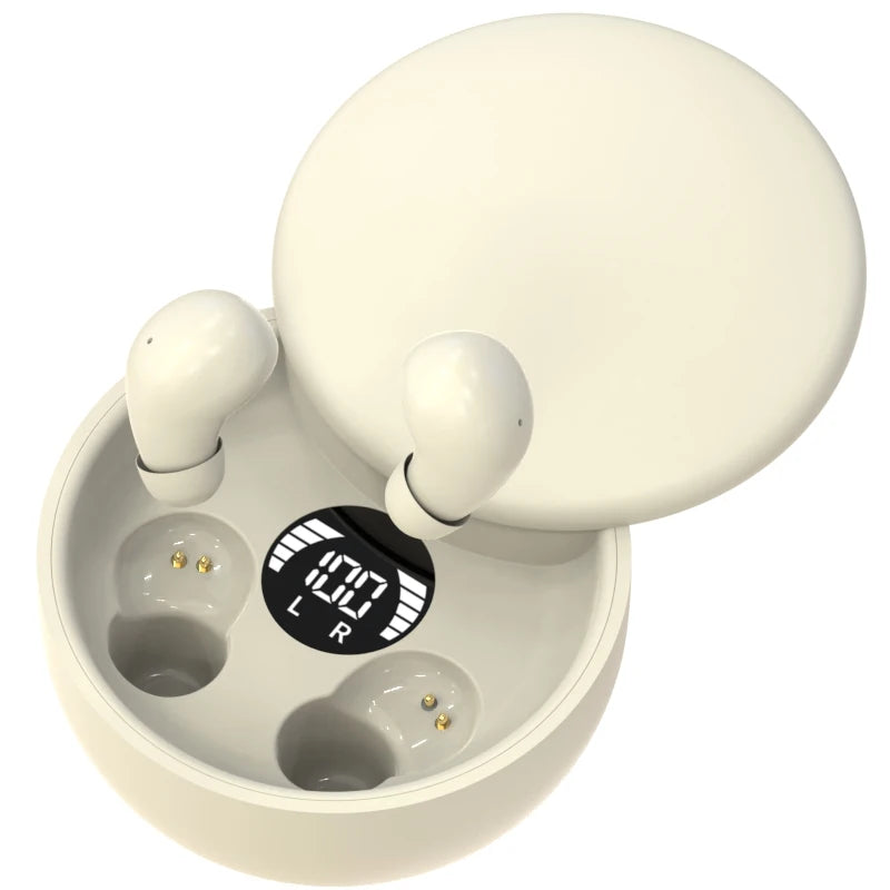 SK26 Bluetooth 5.4 Wireless Earphones Small Earbuds Sleeping Sport Invisible Headphones Bass Sound Quality Headset Sliding Cover