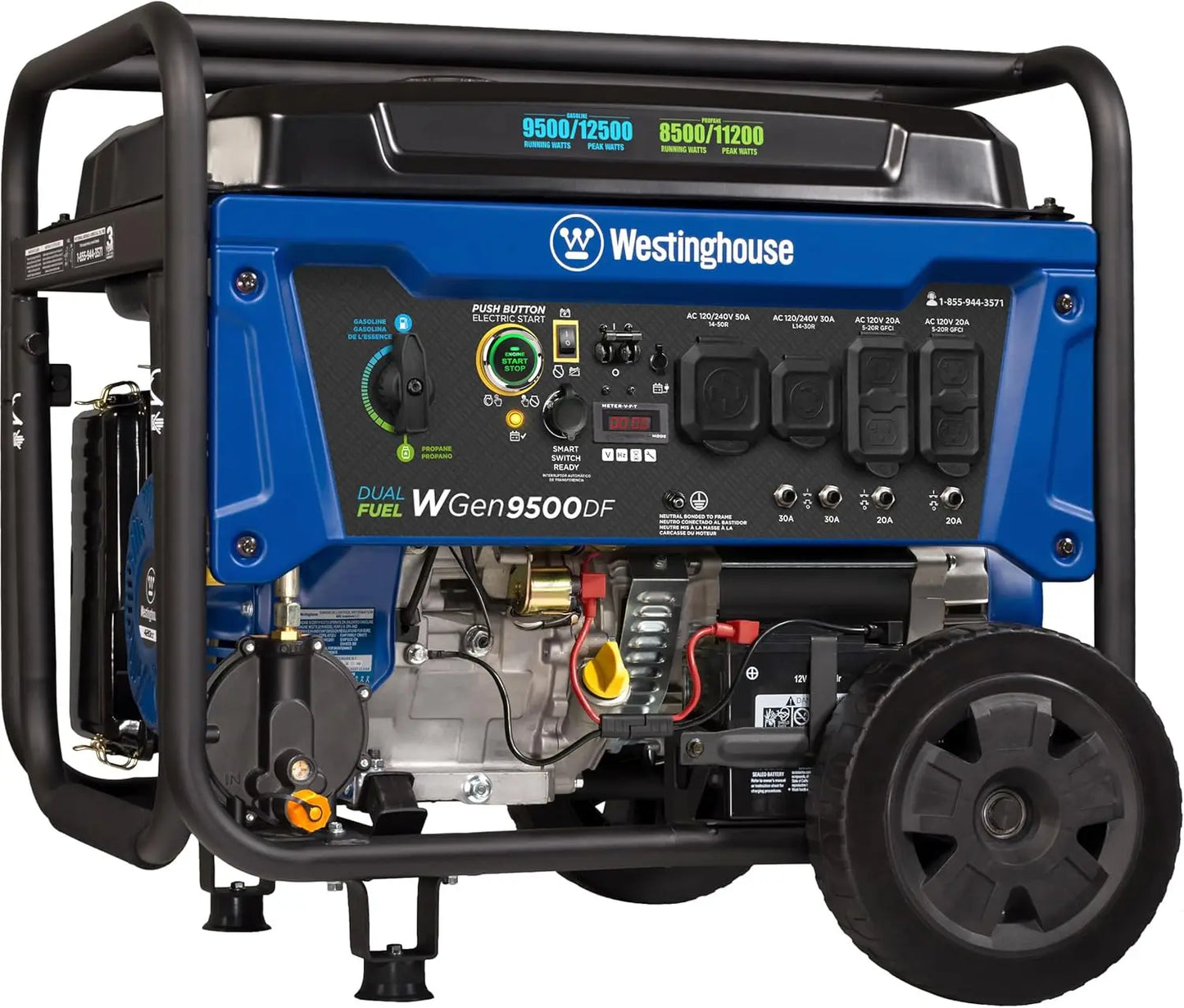 XMSJ 12500 Watt Dual Fuel Home Backup Portable Generator