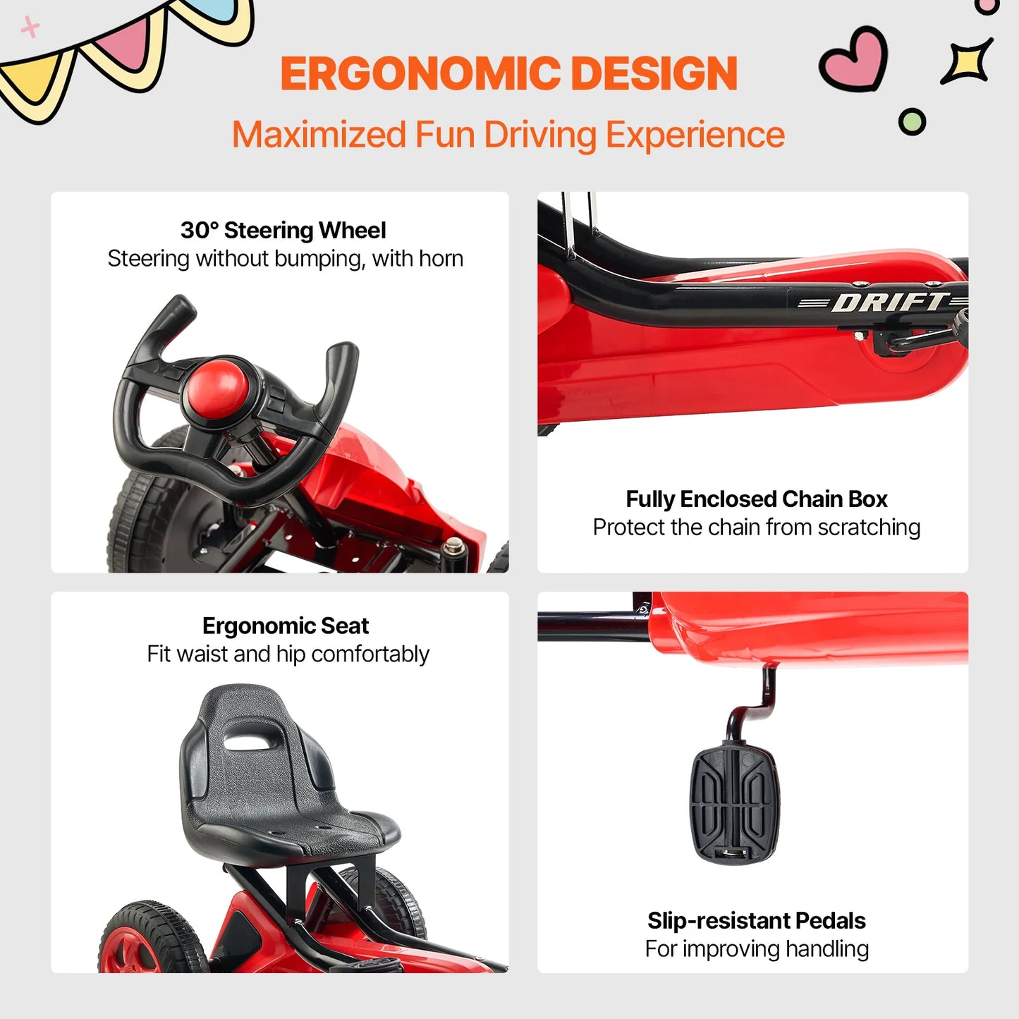 Mistys Garden Gadgets More SucceBuy Pedal Go Kart For Kids