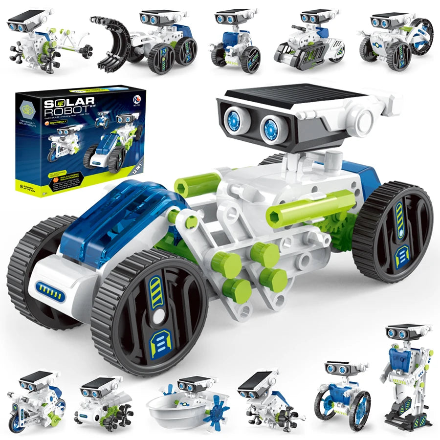 CONUSEA Solar Robot Toy 12 in 1 Educational Science Kit