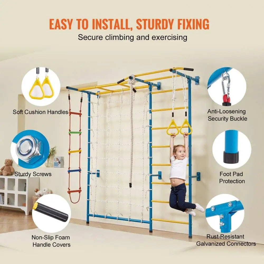 Mistys Garden Kids Climbing Gym Steel Multisport Playset