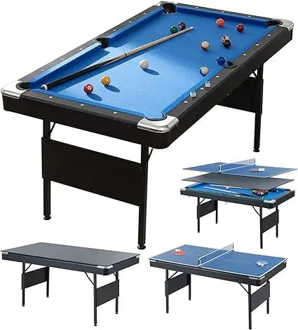 3 In 1 Pool Ping Pong Dining Combo Multi Game For Adults