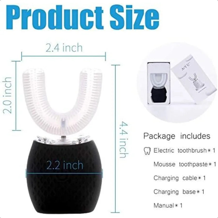 Automatic Ultrasonic Toothbrush For Adults With Timer