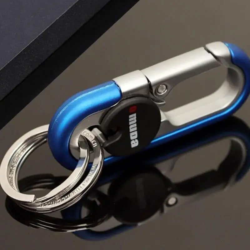 Electric Key Carabiner Double Rings Key Chains For Car Keys