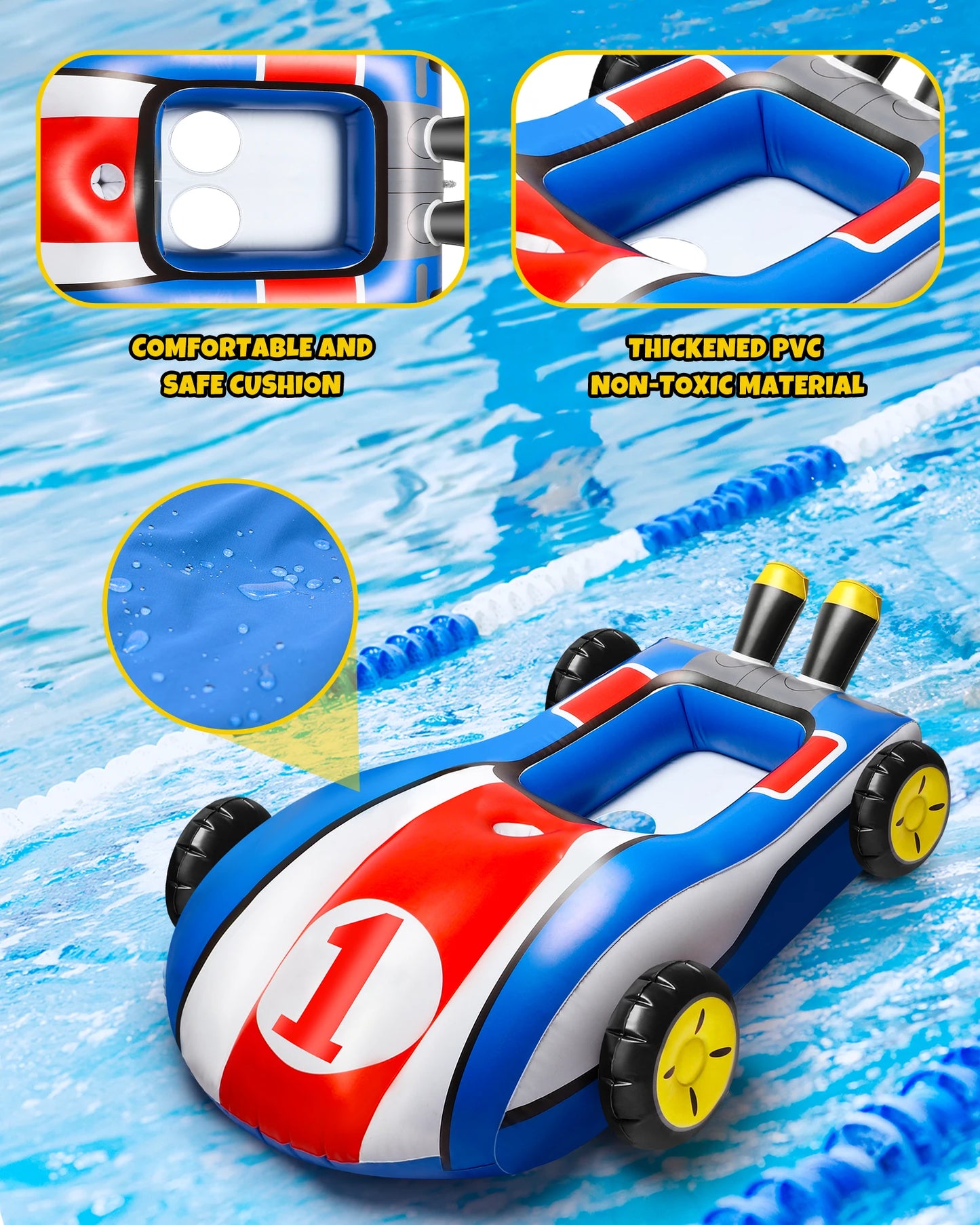 Misty's Garden Inflatable Pool Float Ride On Toy Water Gun