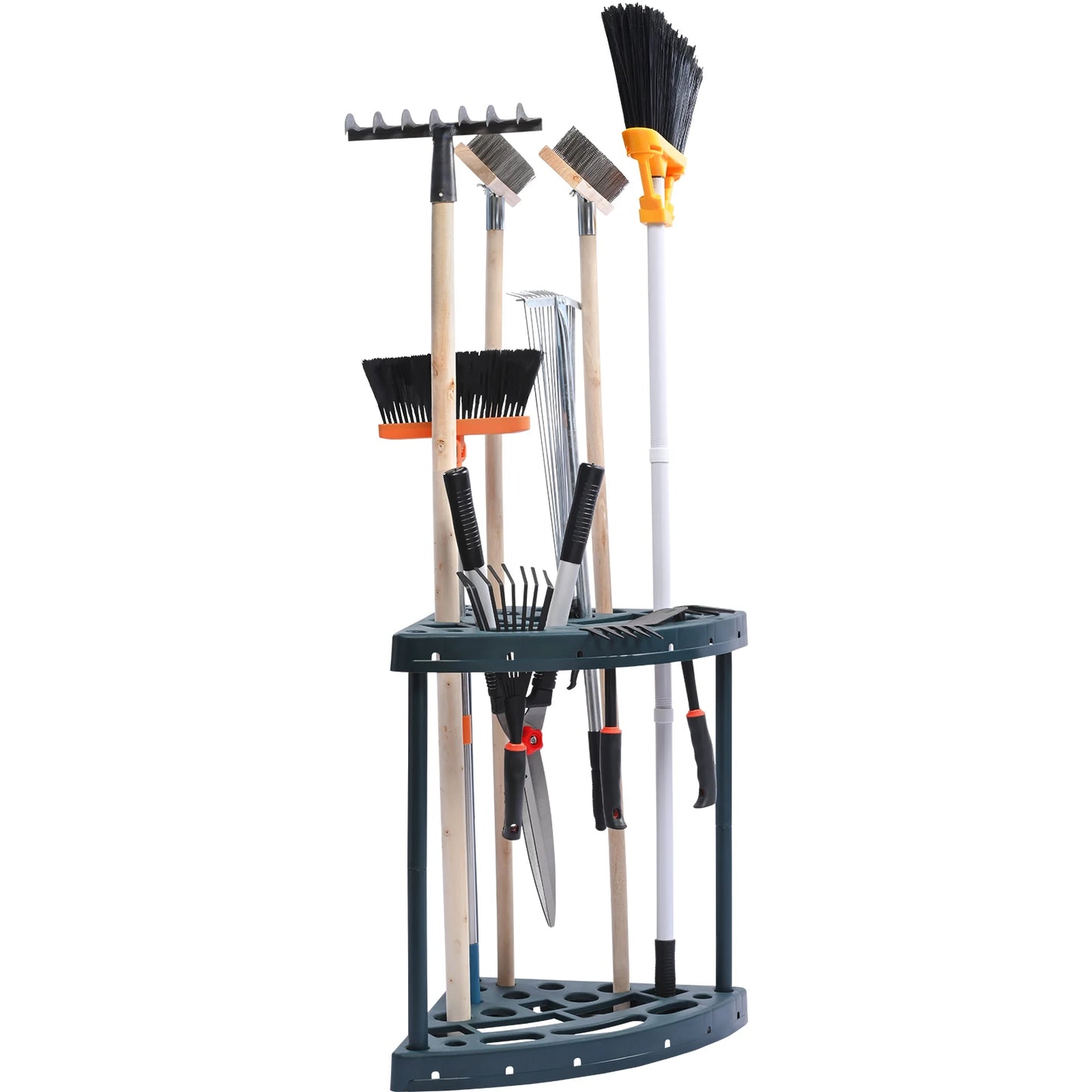 SucceBuy 19 Slot Garden Tool Organizer Tower For Rake