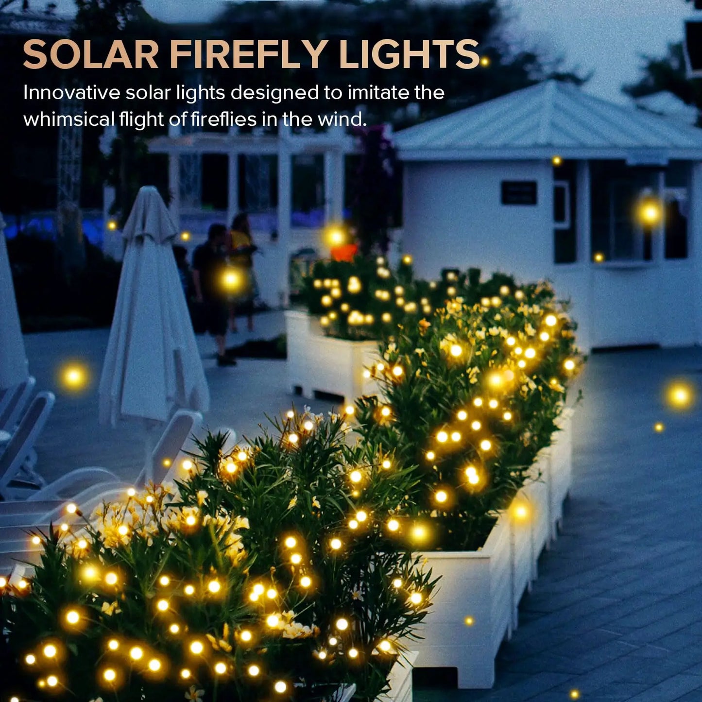Hign-concerned Firefly Garden Lights 2 Pack Solar Swaying