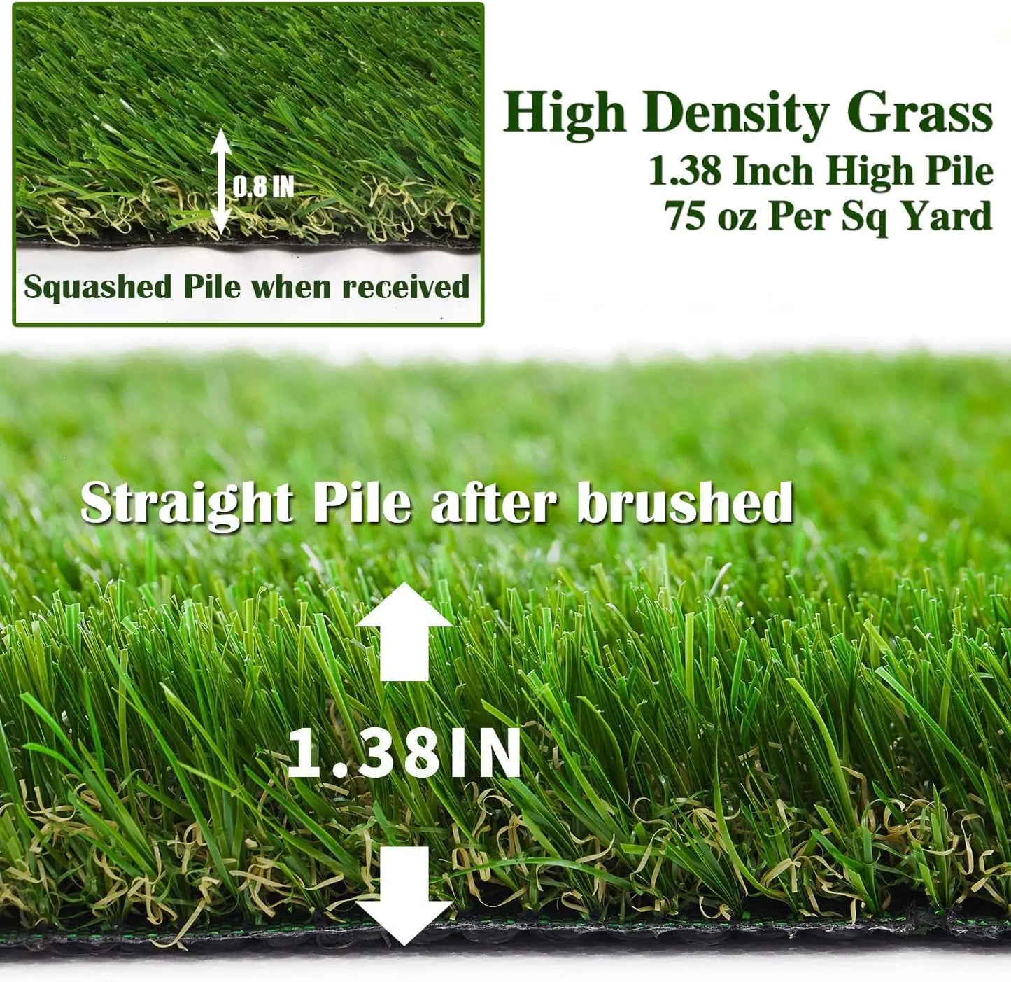Realistic Thick Artificial Grass Turf Indoor Outdoor