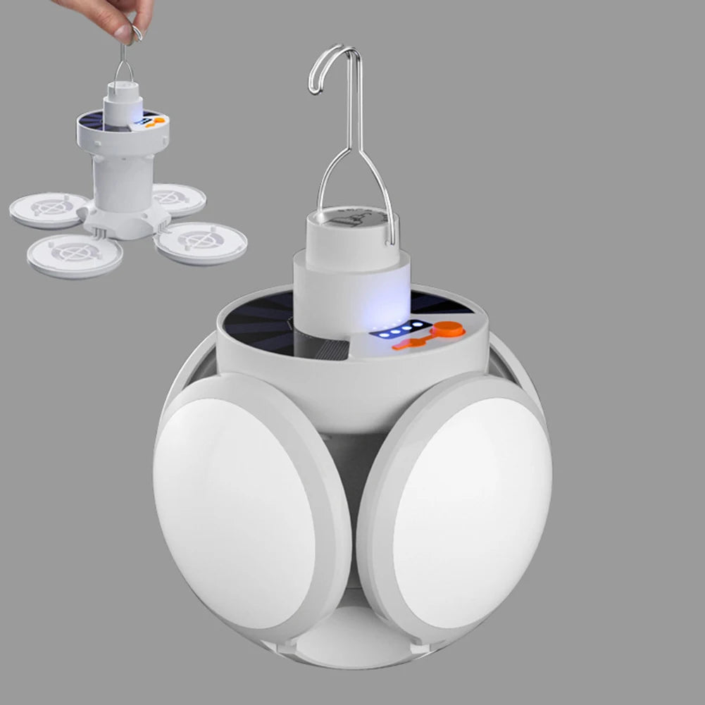 Shunmaii LED Solar Camping Light Bulb Lantern Rechargeable