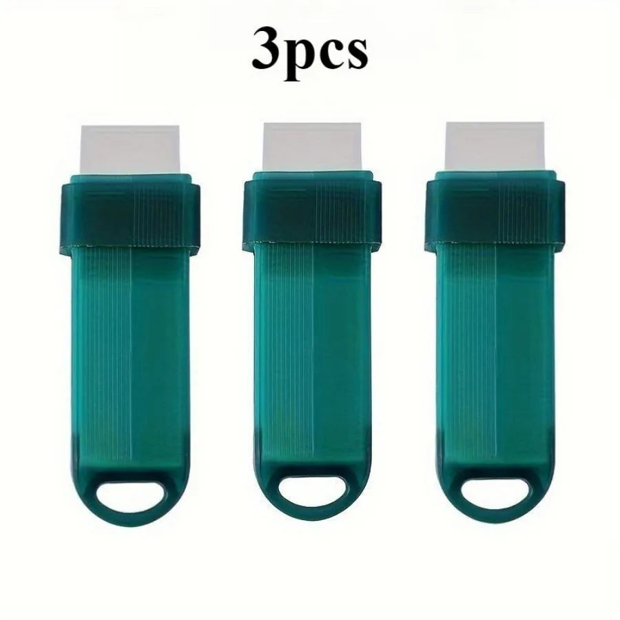 3 Piece Green Kitchen Cleaning Eraser Tool, Capable of Removing Stubborn Stains, Suitable for Kitchens, Bathrooms, Cars, Shoes