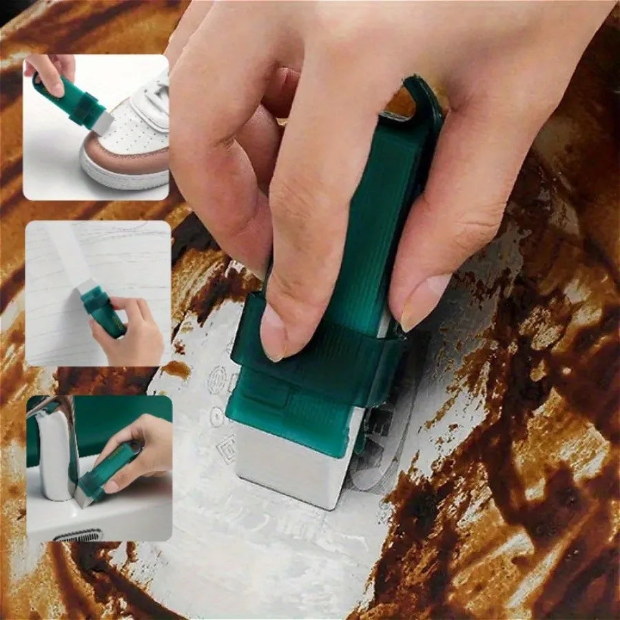 3 Piece Green Kitchen Cleaning Eraser Tool, Capable of Removing Stubborn Stains, Suitable for Kitchens, Bathrooms, Cars, Shoes
