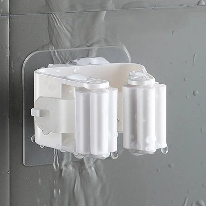 3 Pack Mop Clamp With Suction Hook For Organization