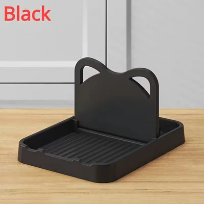 Kitchen counter spoon rack - pot lid rack and spoon rack - multi-purpose small tools to keep the countertop clean - silicone rac