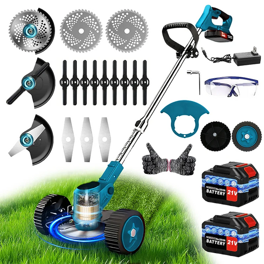 Cordless Garden Tools Lawn Mower And Weed Trimmer For Courtyards