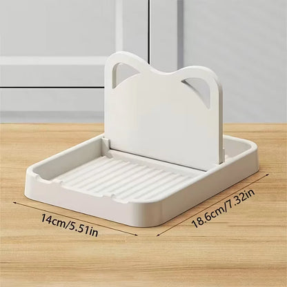 Kitchen counter spoon rack - pot lid rack and spoon rack - multi-purpose small tools to keep the countertop clean - silicone rac