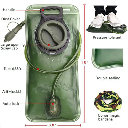Hydration Bladder For Hiking Backpacks Leak Proof And Durable