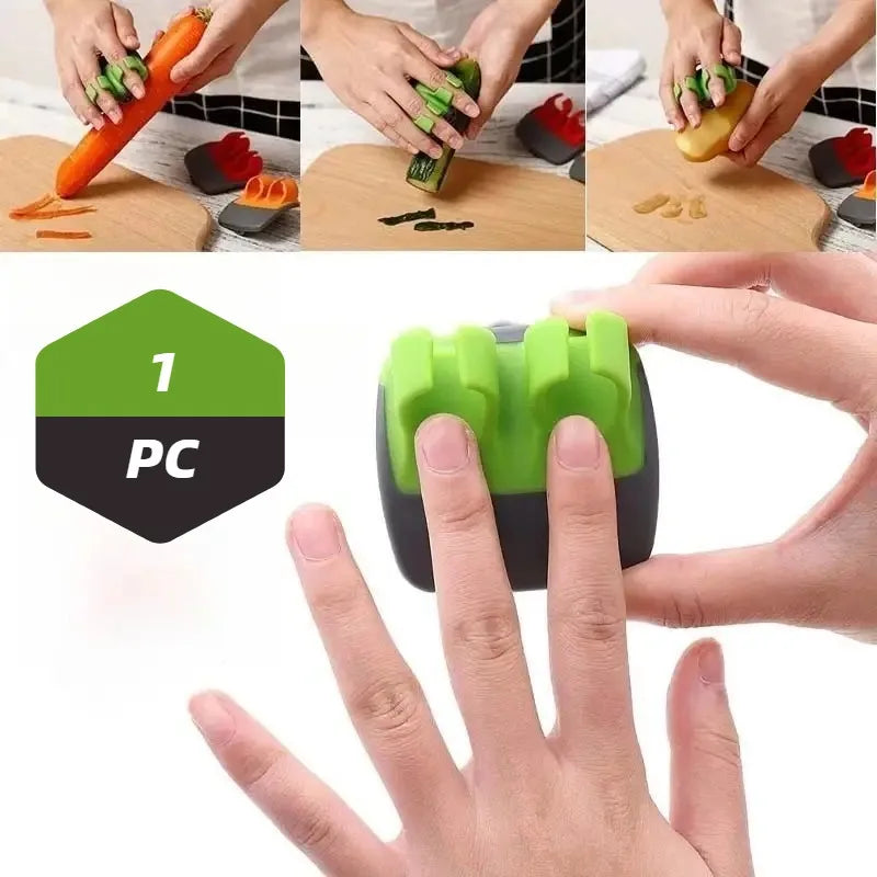 Convenient Black Green Peeler, Sharp Blade, Non Slip Grip,