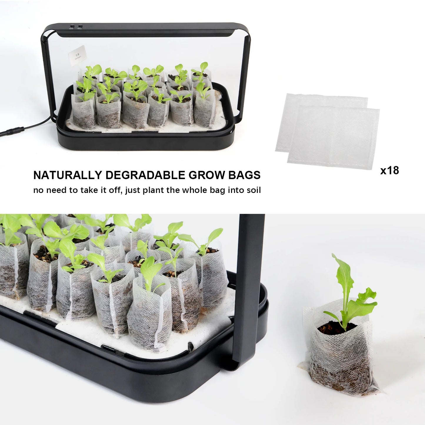 Smart Garden Hydroponic Indoor Grow System With LED Lighting