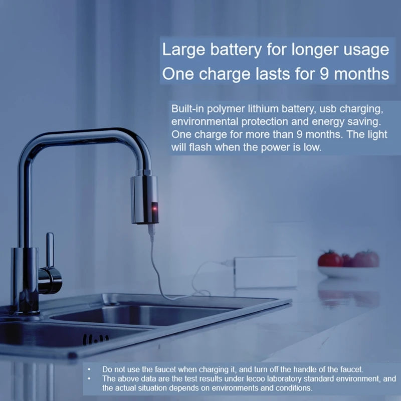 2025 for Smart Touchless Faucet Infrared Sensor Adapter Sink Water Saving Automatic Faucets Nozzle Adapter for Kitchen Bathroom