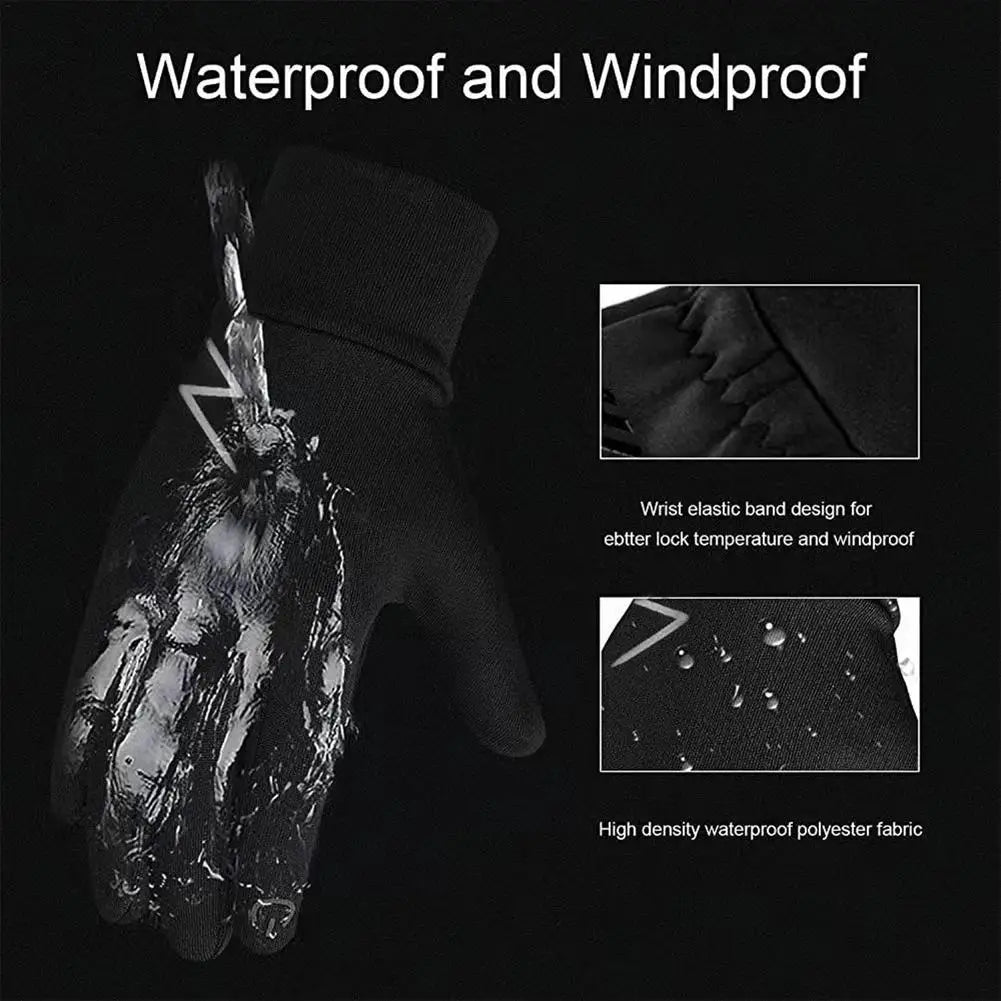 Winter Waterproof Touchscreen Gloves With Insulation Hand Warmer
