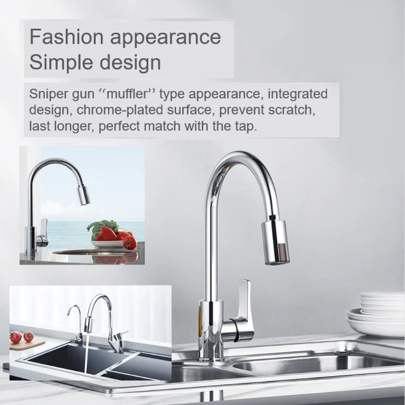 2025 for Smart Touchless Faucet Infrared Sensor Adapter Sink Water Saving Automatic Faucets Nozzle Adapter for Kitchen Bathroom
