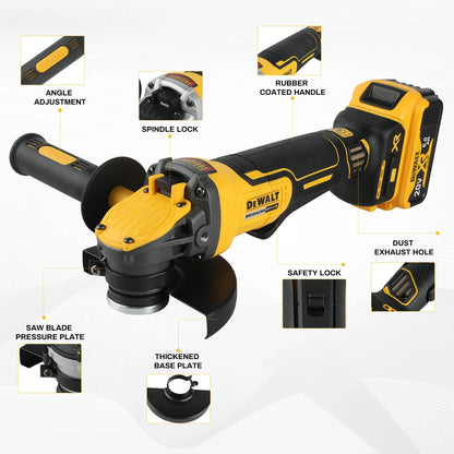 DEWALT DCG416 20V Brushless Cordless Cutting Machine - Tailored for Pros and DIYers, Master of Various Grinding & Cutting Jobs