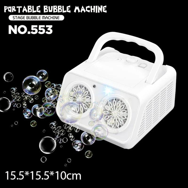 Bubble Machine Rechargeable Bubble Blower For Kids Party