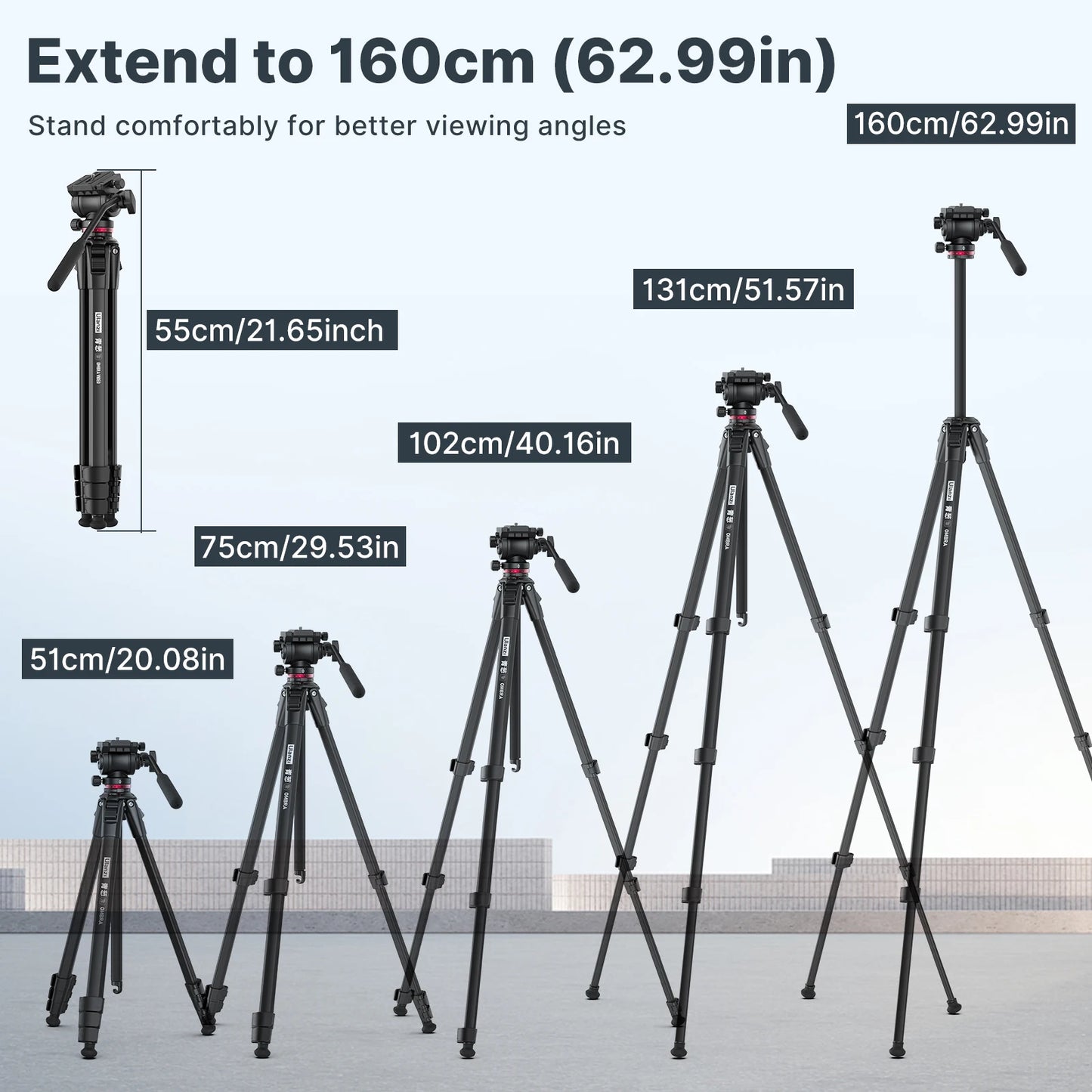 Ulanzi OMBRA Travel Tripod 360 Degree Panorama Fluid Drag