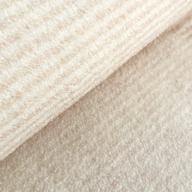 Modern Rugs for Bedroom Fluffy Soft Lounge Rug Thick Cloakroom Round Floor Mat Cream Living Room Decoration Anti-slip Carpet