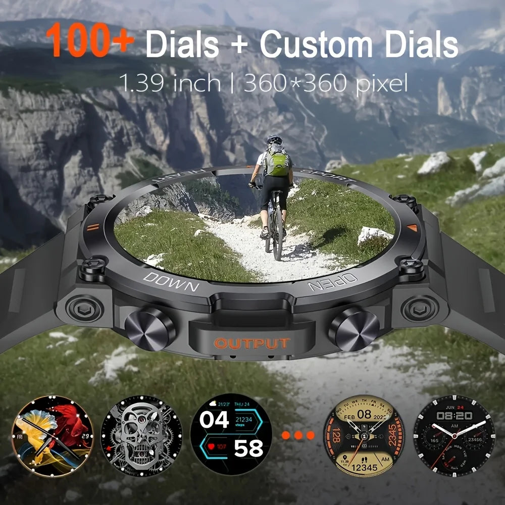 SENBONO Rugged Military Smart Watch For Men Waterproof