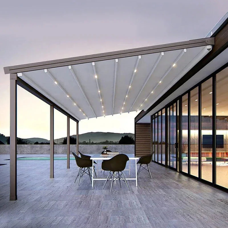 Guangdong Aluminum Folding Gazebo Pavilion Courtyard