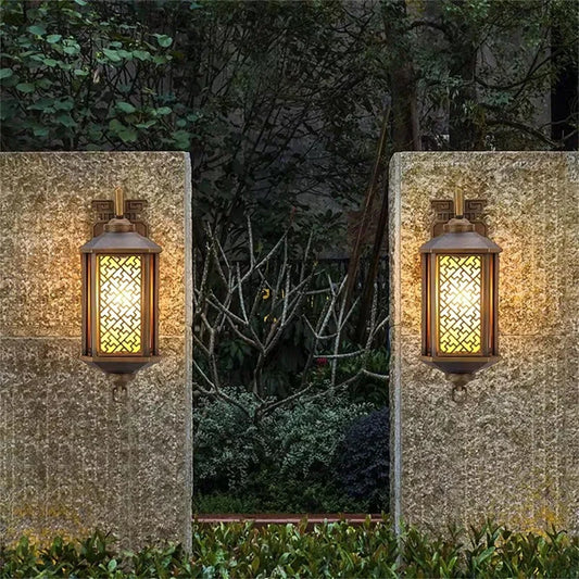 BELLE Outdoor Bronze Light LED Wall Lamps Sconces Classical Waterproof Retro for Home Balcony Decoration