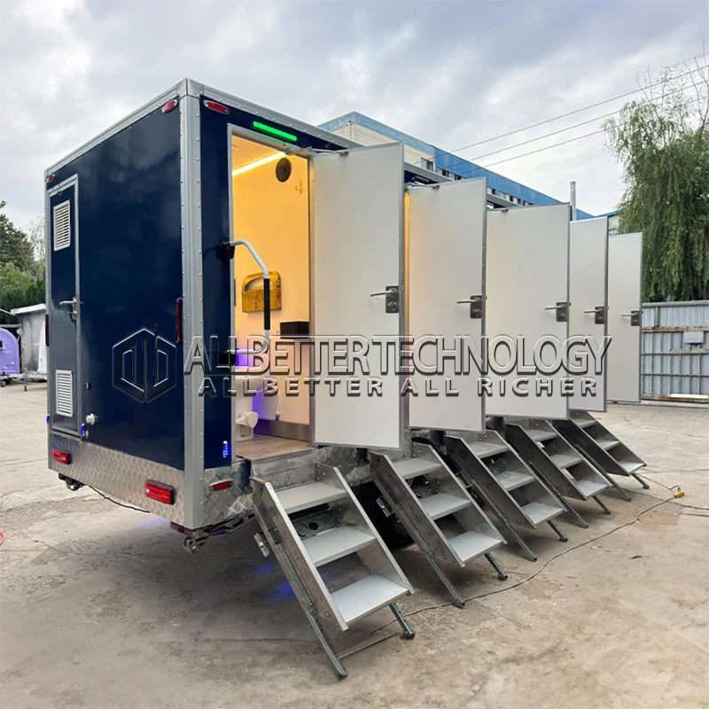 Allbetter Outdoor Luxury Toilet Trailer for Beach Weddings and Events